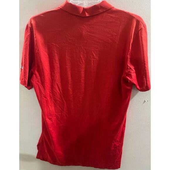 Polo Ralph Lauren Polo Shirt Mens M Red Golf Performance High Low Slit Pony Logo - Picture 7 of 7
